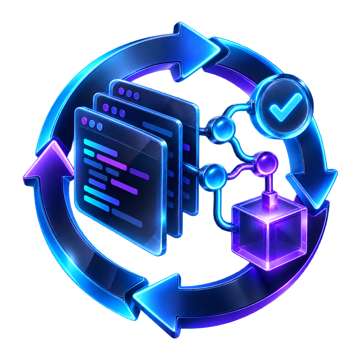 3D S4-DevLoop software delivery icon