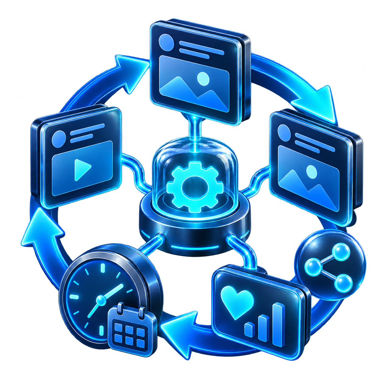 3D S4-Social Loop icon